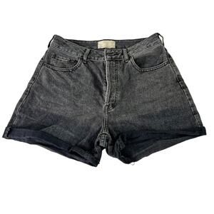 Everlane Short Womens 29R Black The Denim Raw Hem Organic Cotton Washed